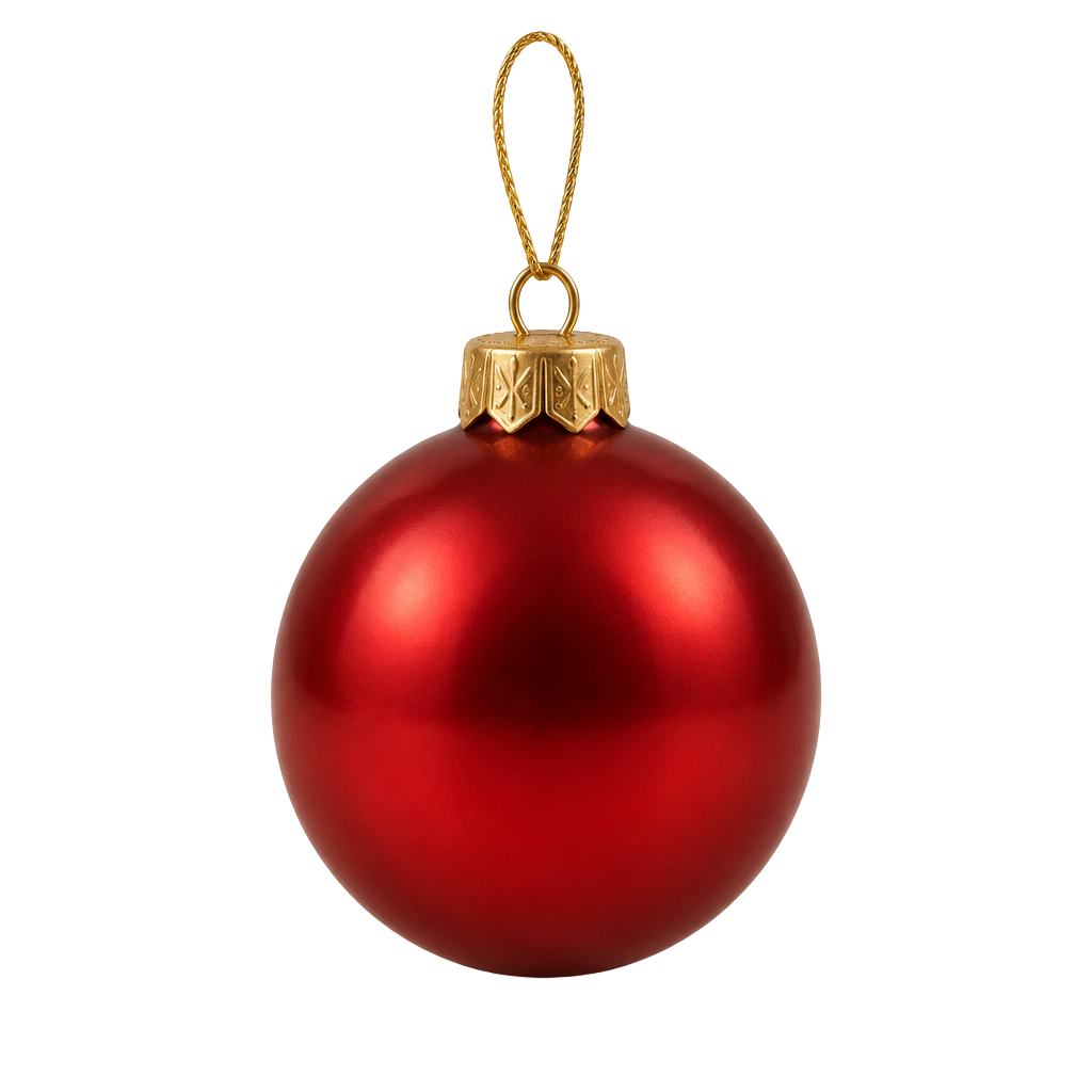 Boule de Noël rouge